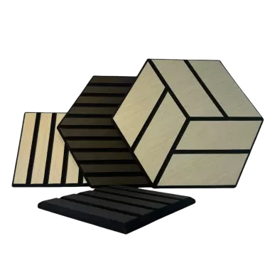 Wood Veneer PET Acoustic Panels