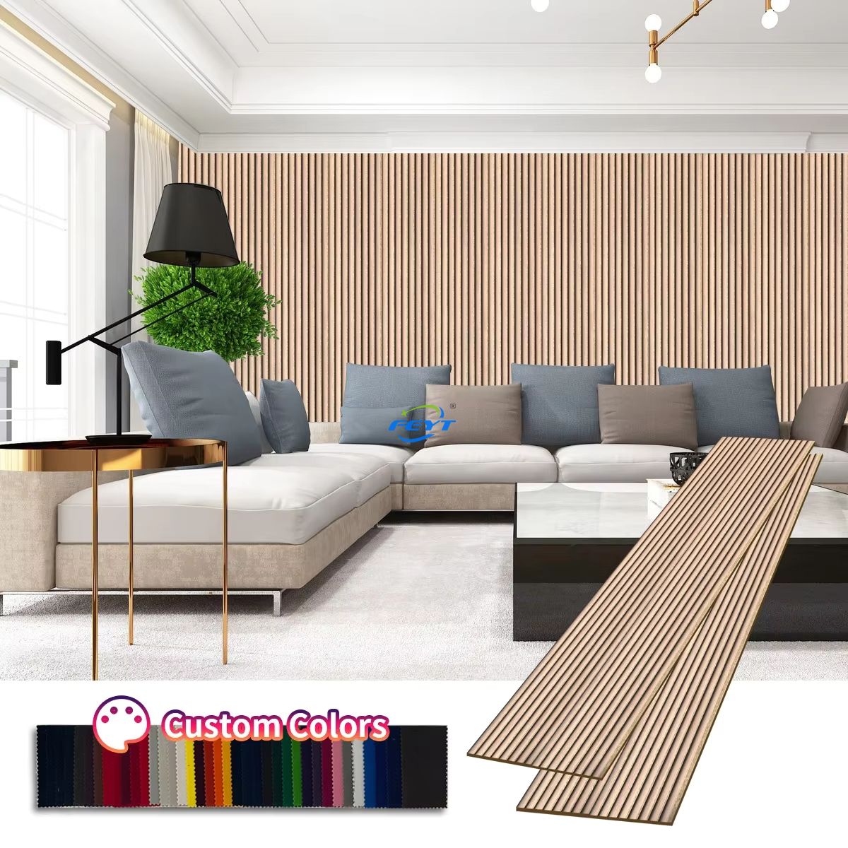 Suede Veneer Acoustic Panels